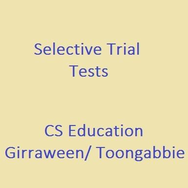 Selective trial test Girraween Toongabbie