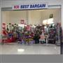 This is the logo of KM Best Bargain shop