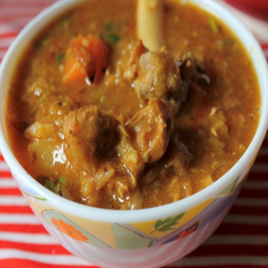 Keerai Curry / Karuvadu Curry / Goat Dalcha