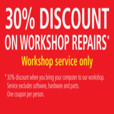 Discount on workshop repairs
