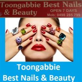 This is the sign board of Toongabbie Best nails & Beauty - Nails shop