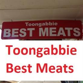 This image shows the front sign board of the Toongabbie Best Meat shop
