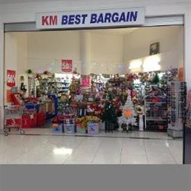 This image is the front side of KM best bargain shop