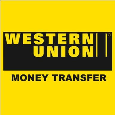 This image shows the logo of Western Union money t