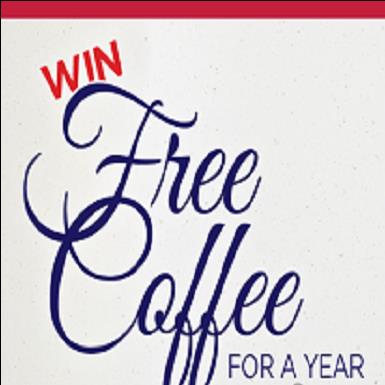 WIN A FREE COFFEE FOR A YEAR